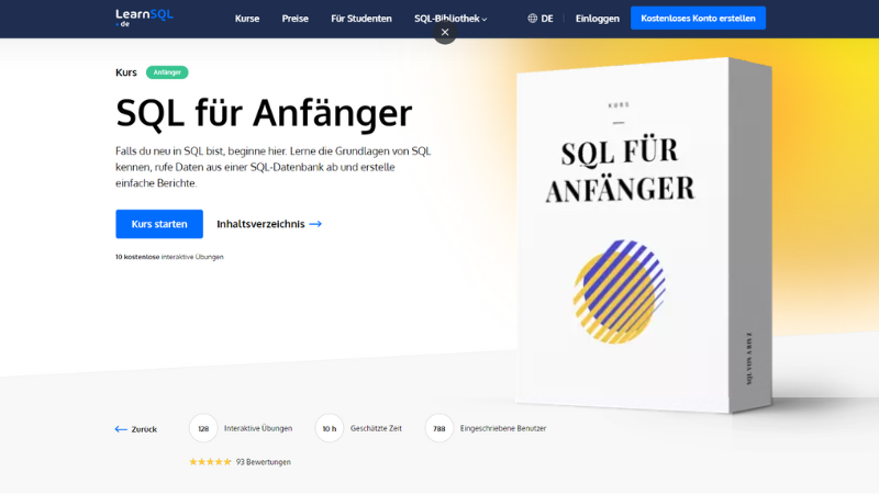 Kurs SQL für Anfänger