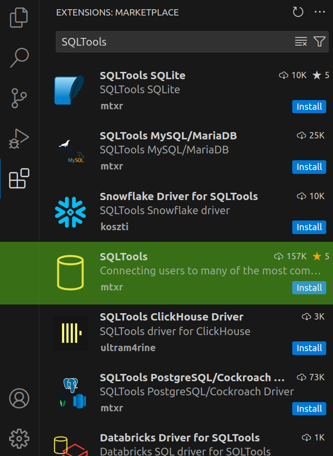 So beginnen Sie mit der Codierung von SQL in VS Code