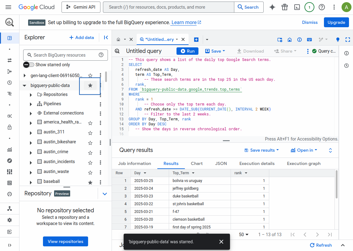 Wie man Google BigQuery verwendet 